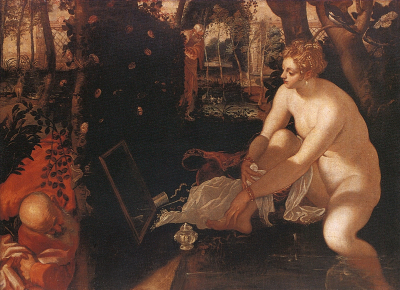 TINTORET Jacopo Robusti, Suzanne et les vieillards, 1557